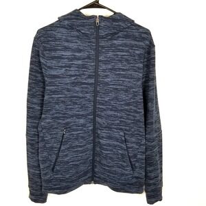 Lululemon Men City Sweat Zip Hoodie Jacket Jacquard Size  S True Navy Blue